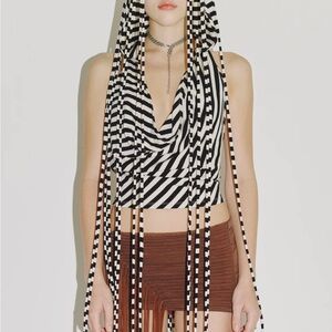 Nibgnus parachute hood halter white/black